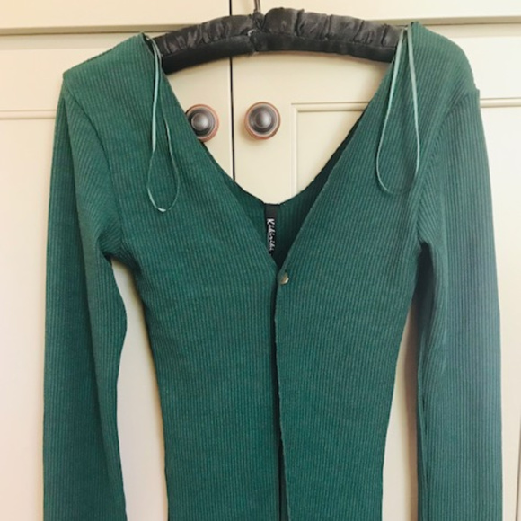 NWT KiKI Riki Green Long Sleeves Cardigan - Picture 1 of 5